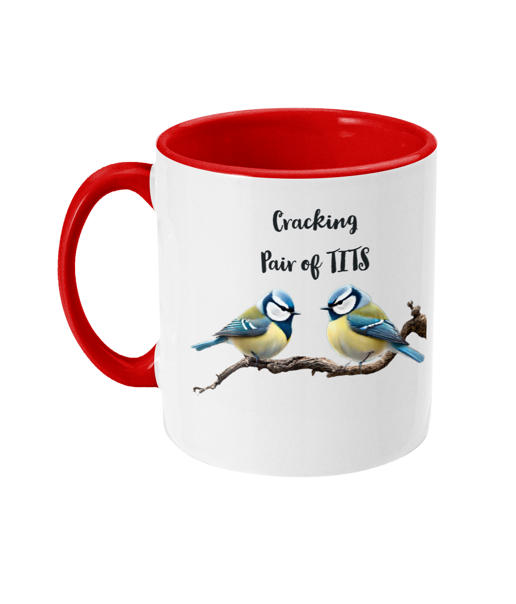 CRACKING PAIR OF TITS..- 2 COLOUR COFFEE MUG – CheekyWonders