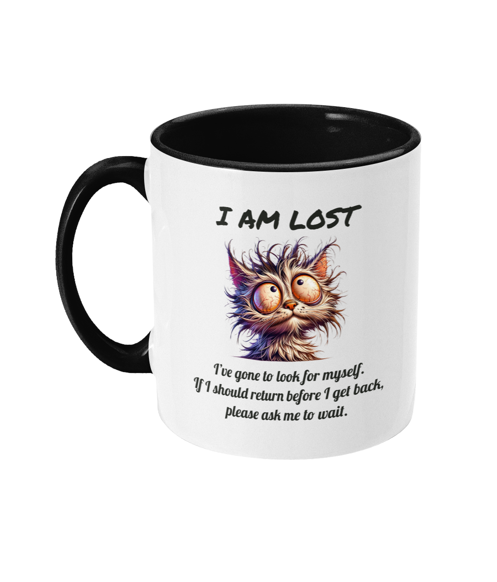 I’M LOST… I’VE GONE TO LOOK FOR MYSELF - 2 COLOUR COFFEE MUG - Cheeky Wonders