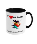 I LOVE MY BOOBS…- 2 COLOUR COFFEE MUG - Cheeky Wonders