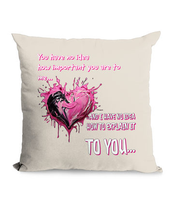 YOU HAVE NO IDEA HOW IMPORTANT YOU ARE TO ME…- CUSHION WITH POCKET - Cheeky Wonders