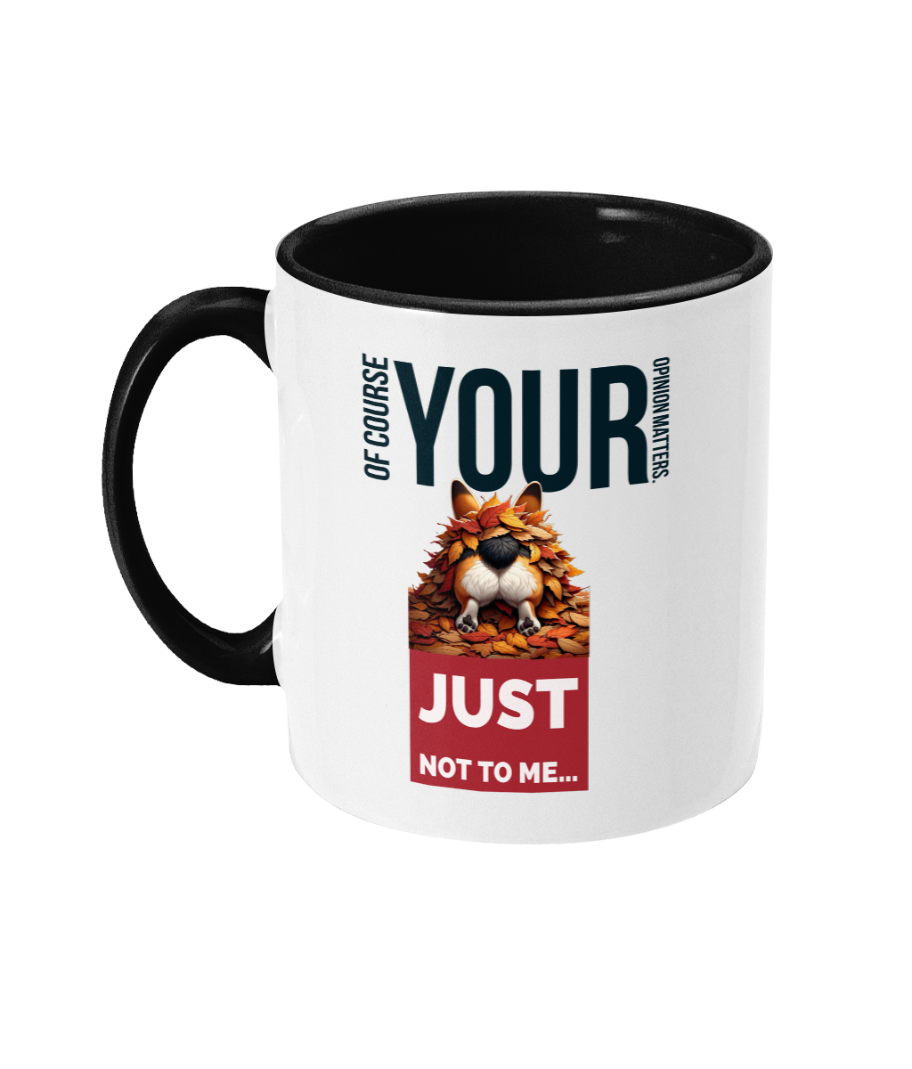 OF COURSE YOUR OPINION MATTER…- 2 COLOUR COFFEE MUG - Cheeky Wonders