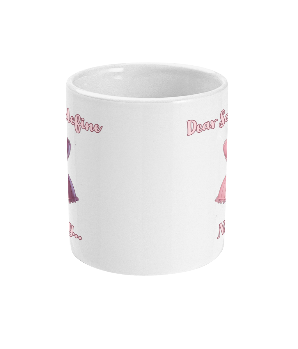 Coquette Christmas Mug - “Dear Santa, Define Naughty”| Funny Festive 10oz Ceramic Mug