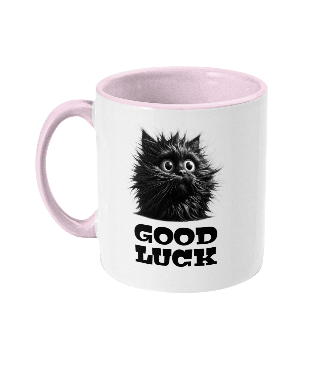 GOOD LUCK.. - 2 COLOUR COFFEE MUG - Cheeky Wonders