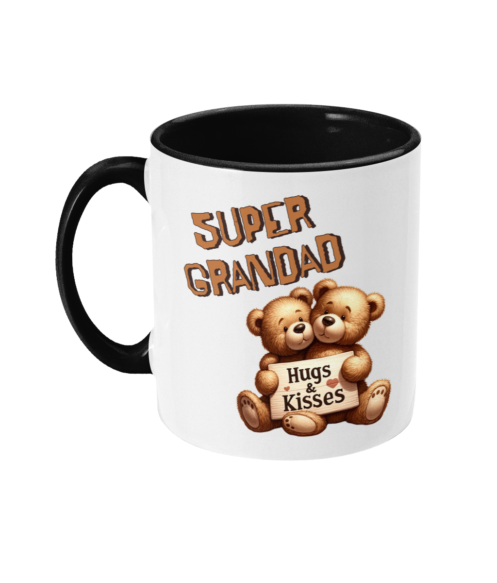 SUPER GRANDAD - 2 COLOUR COFFEE MUG - Cheeky Wonders