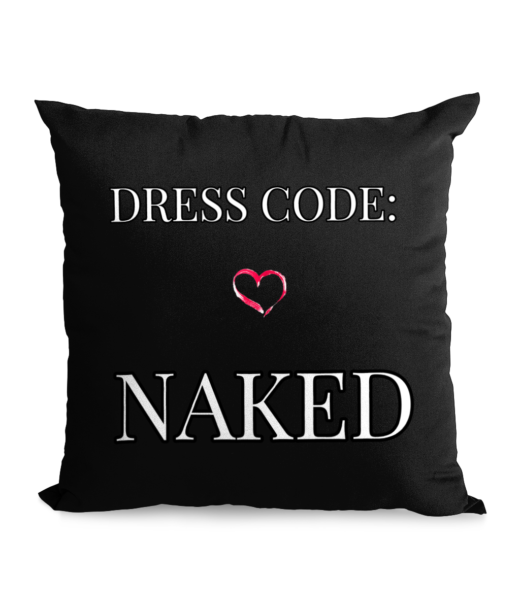 DRESS CODE: NAKED - CANVAS CUSHION - Cheeky Wonders