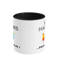 LIFE HAPPENS DRINKING HELPS - 2 COLOUR COFFEE MUG - Cheeky Wonders