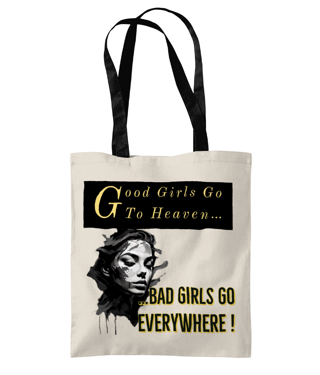 GOOD GIRLS GO TO HEAVEN…- 2 TONE TOTE BAG - Cheeky Wonders