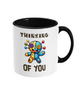 THINKING OF YOU…- 2 COLOUR COFFEE MUG - Cheeky Wonders