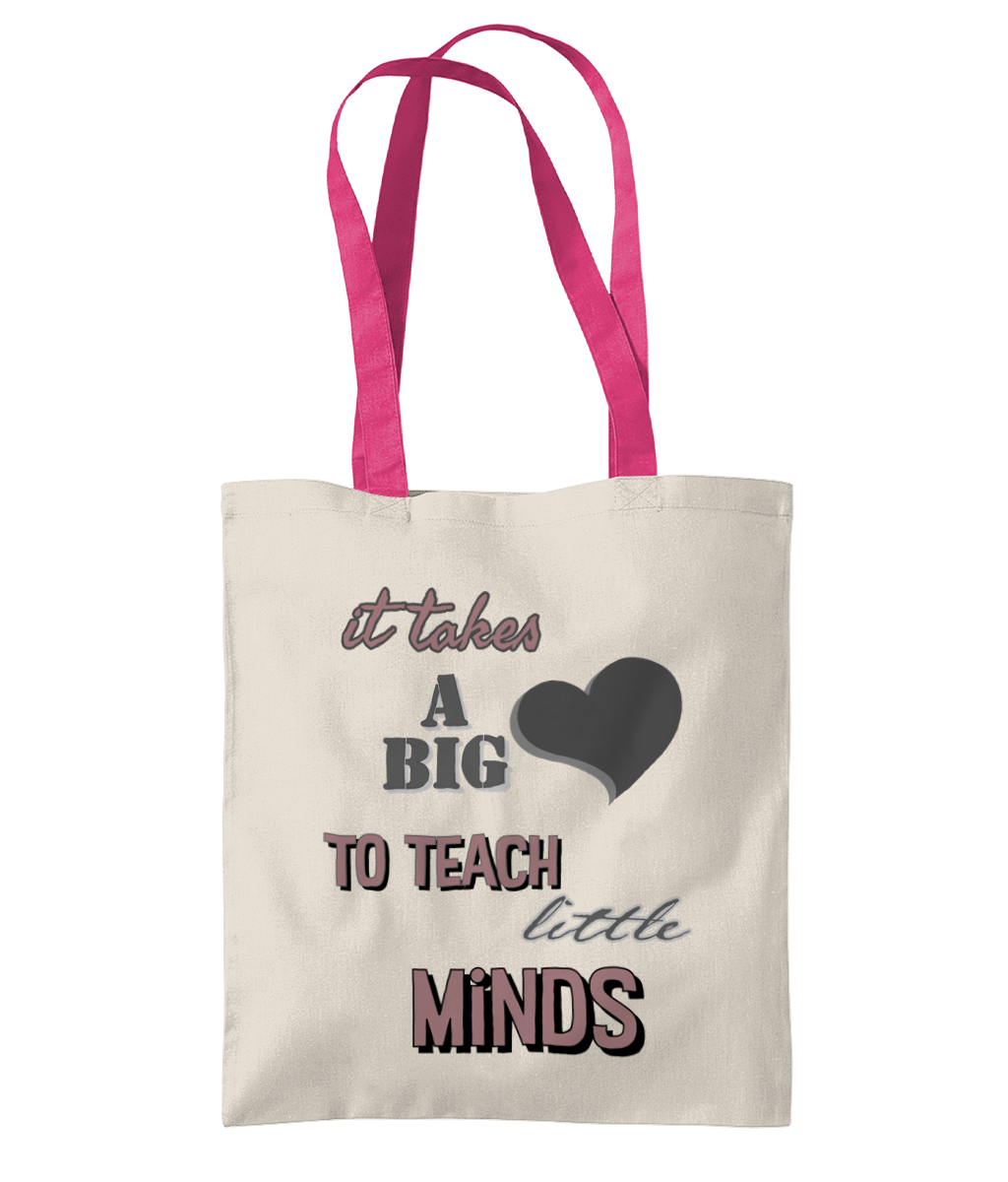 IT TAKES A BIG HEART…- TWO TONE TOTE BAG - Cheeky Wonders