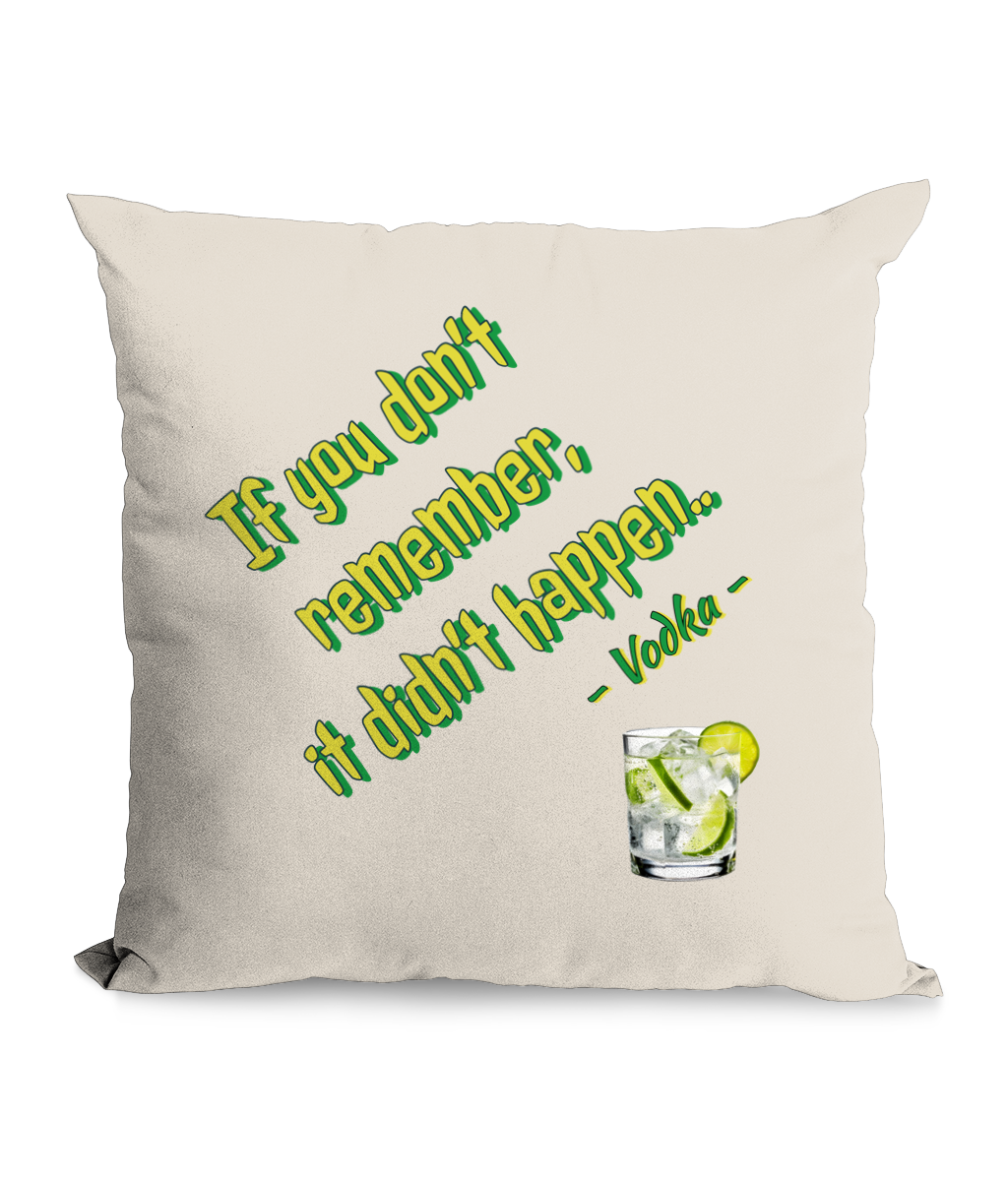 IF YOU DON’T REMEMBER…- CUSHION WITH POCKET - Cheeky Wonders