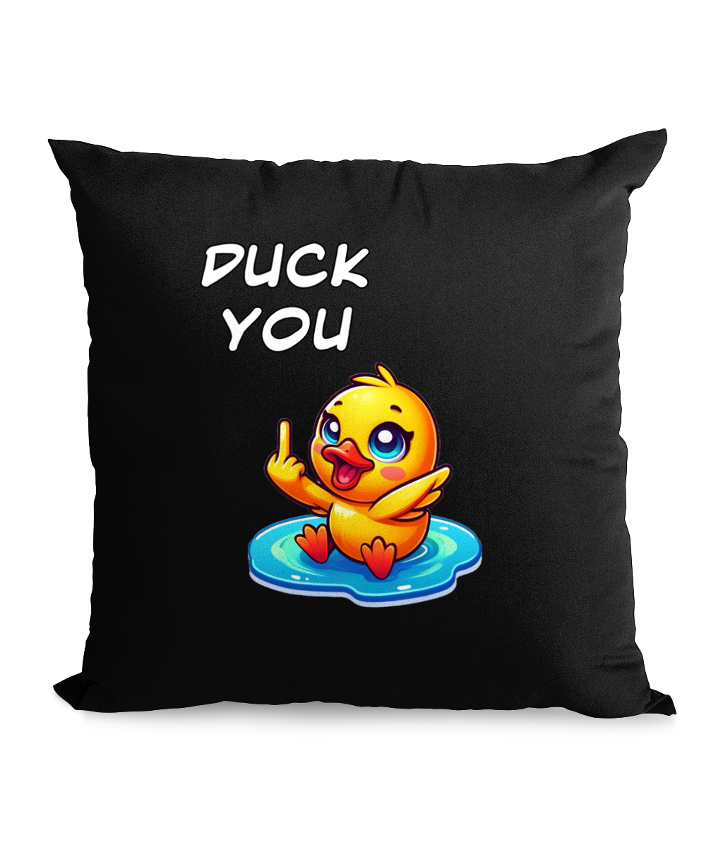 DUCK YOU - CANVAS CUSHION - Cheeky Wonders