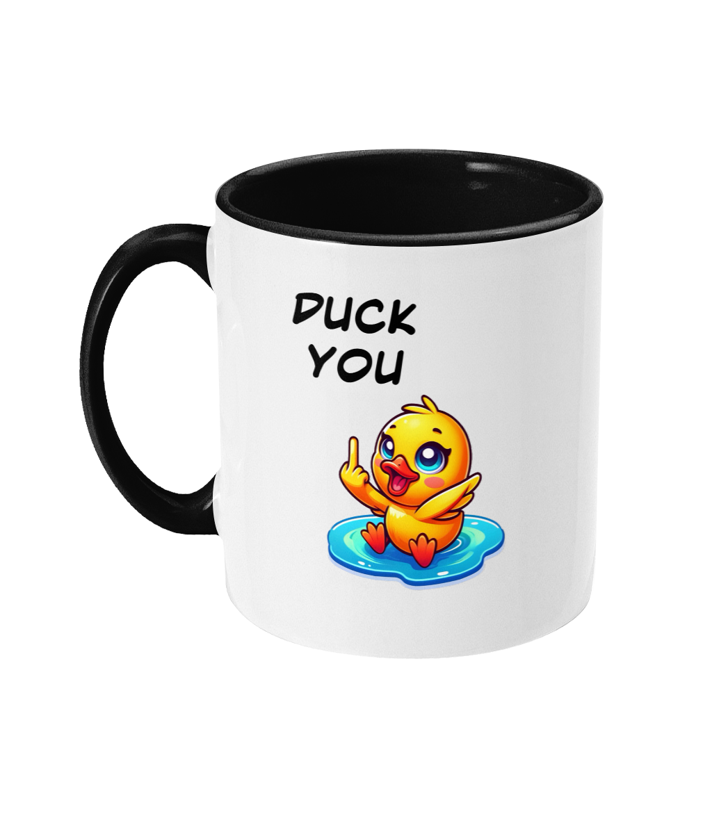 DUCK YOU - 2 COLOUR COFFEE MUG - Cheeky Wonders