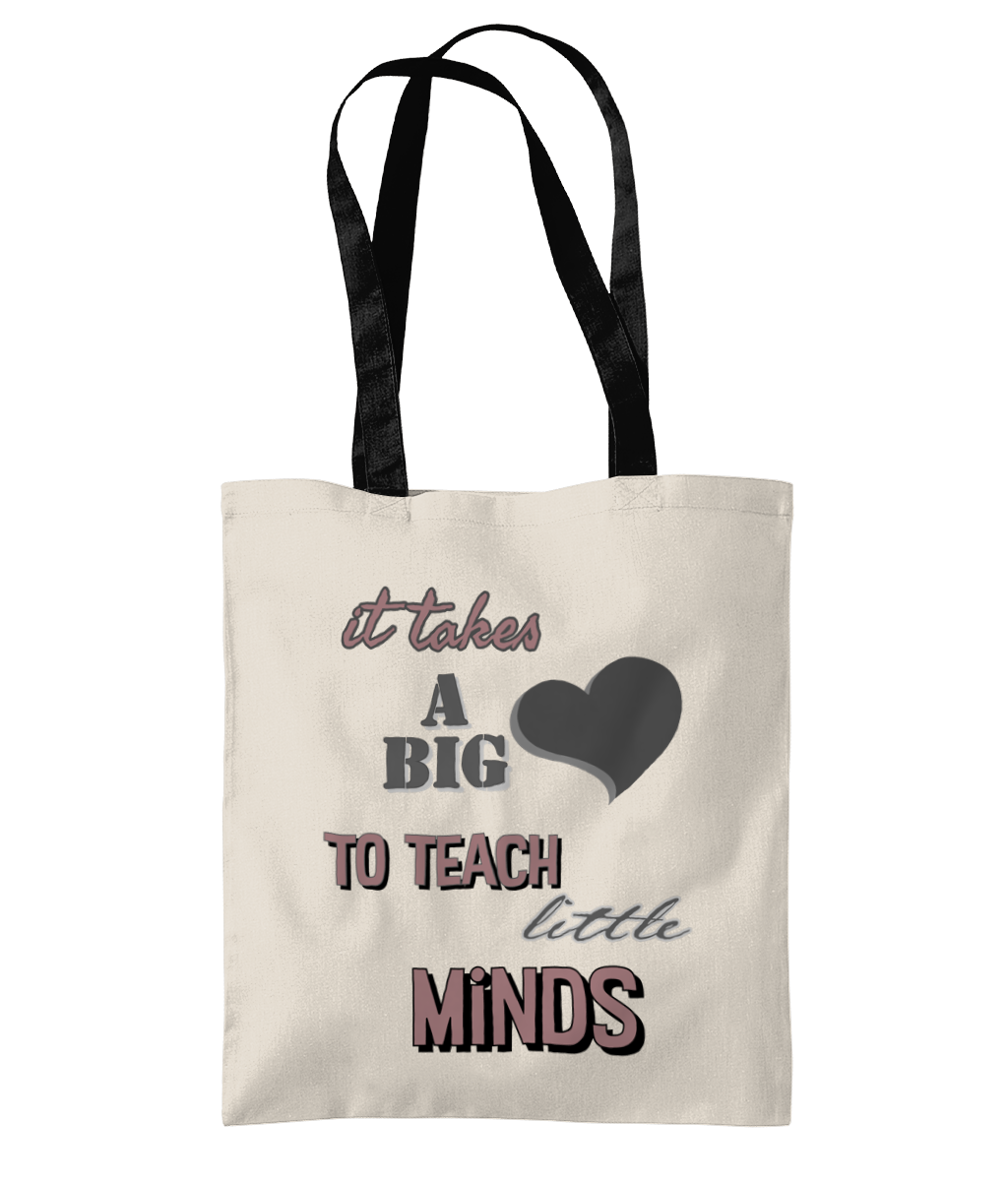 IT TAKES A BIG HEART…- TWO TONE TOTE BAG - Cheeky Wonders