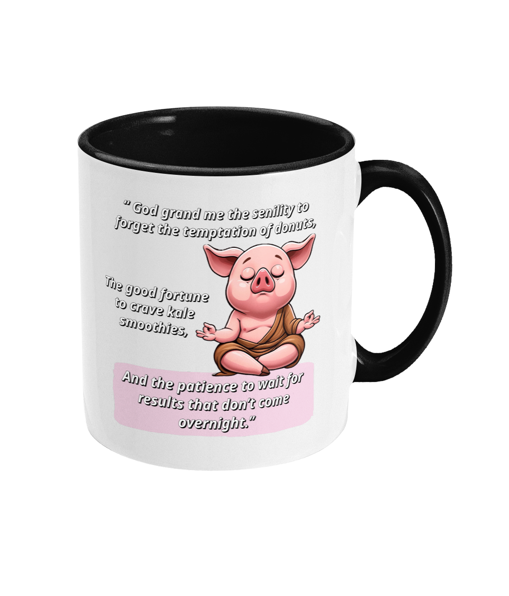 SENILITY PRAYER FOR WEIGHT LOSS - 2 COLOUR COFFEE MUG - Cheeky Wonders