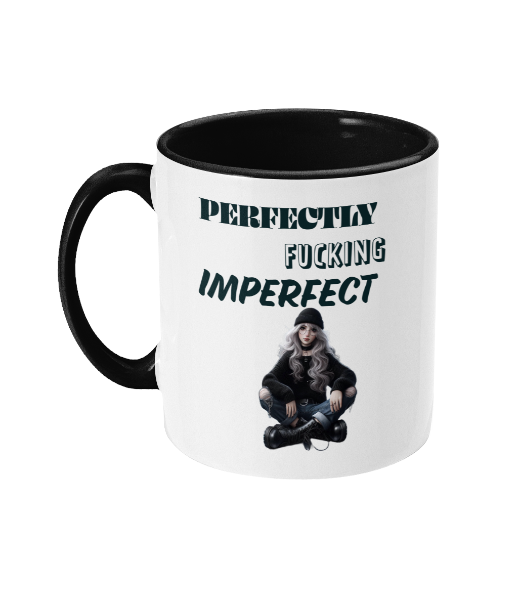 PERFECTLY F*CKING IMPERFECT - 2 COLOUR COFFEE MUG - Cheeky Wonders