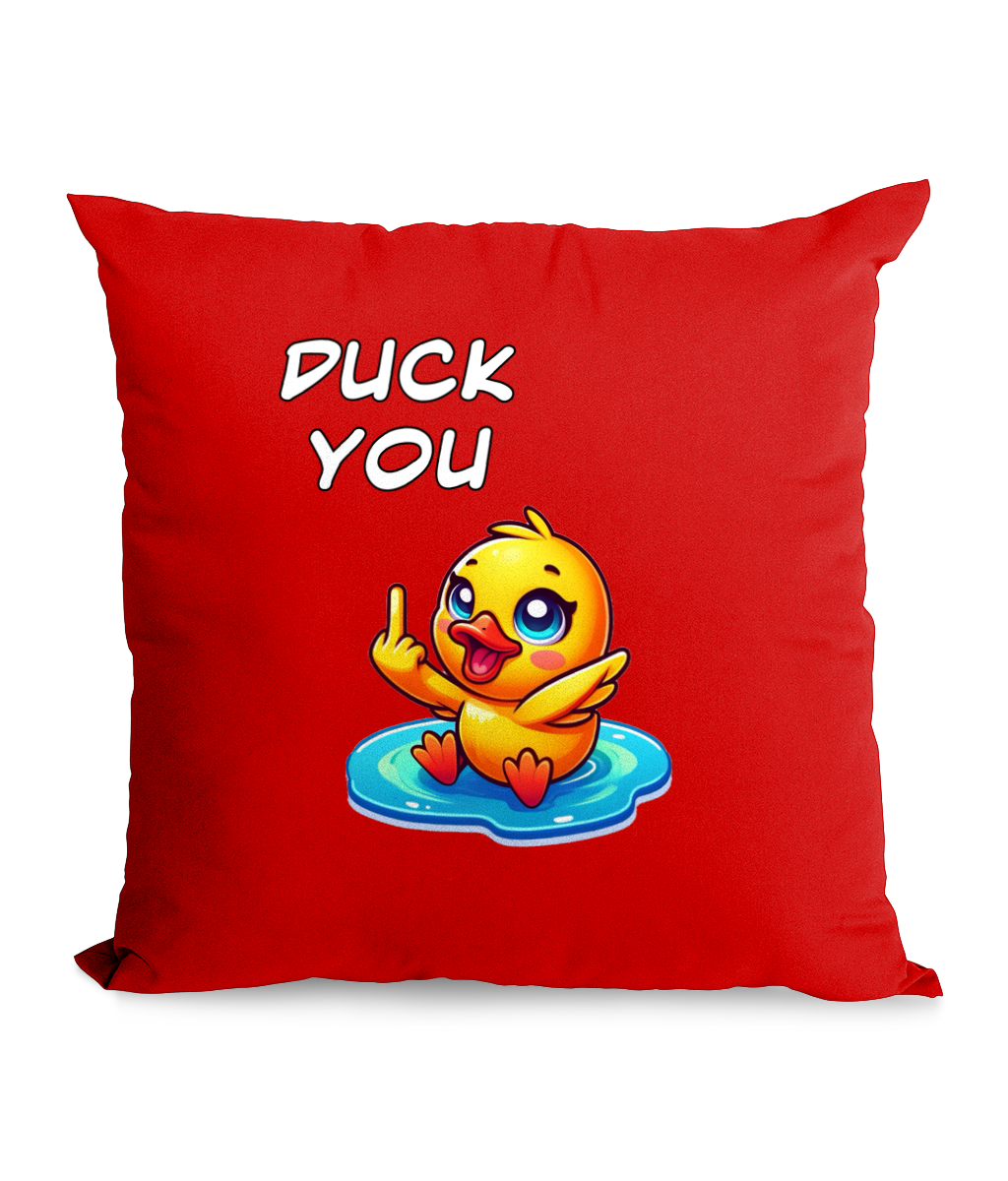 DUCK YOU - CANVAS CUSHION - Cheeky Wonders