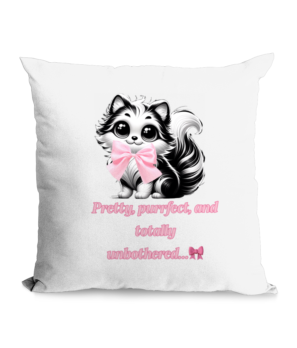 Pretty, Purrfect – Canvas Cushion | Stylish & Cheeky Home Décor | UK