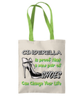 CINDERELLA IS PROOF THAT…- TWO TONE TOTE BAG - Cheeky Wonders