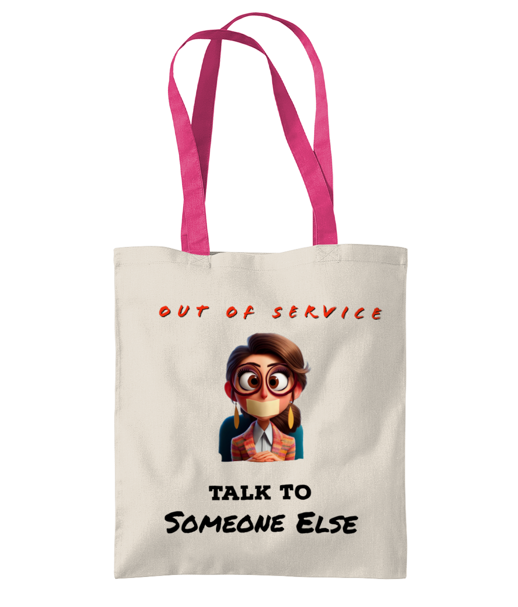 OUT OF SERVICE…- 2 TONE TOTE BAG - Cheeky Wonders