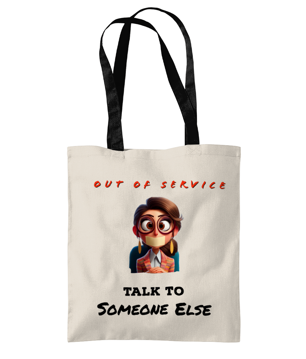 OUT OF SERVICE…- 2 TONE TOTE BAG - Cheeky Wonders