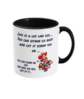 LIFE IS A LOT LIKE SEX…- 2 COLOUR COFFEE MUG - Cheeky Wonders