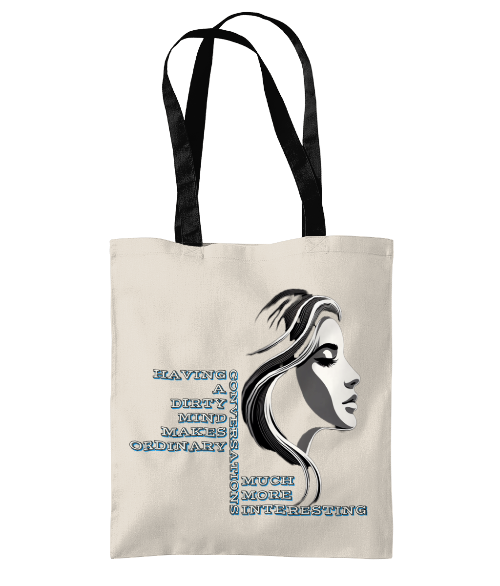 HAVING A DIRTY MIND…- 2 TONE TOTE BAG - Cheeky Wonders