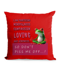 “I AM PRACTICING MINDFULNESS…”- CANVAS CUSHION - Cheeky Wonders