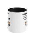 WEDDING RINGS, THE WORLD’S SMALLEST HANDCUFFS!”- 2 COLOUR COFFEE MUG - Cheeky Wonders