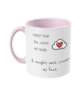 EVERY TIME YOU CROSS MY MIND.. - 2 COLOUR COFFEE MUG - Cheeky Wonders