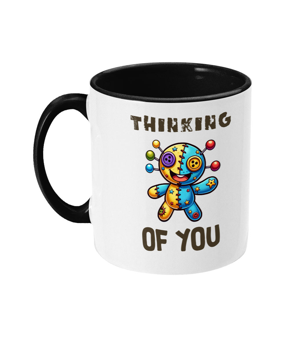 THINKING OF YOU…- 2 COLOUR COFFEE MUG - Cheeky Wonders