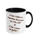 I DON’T BELIEVE IN COMPETITION…- 2 COLOUR COFFEE MUG - Cheeky Wonders