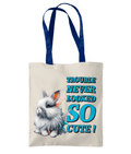 TROUBLE NEVER LOOKED…- TWO TONE TOTE BAG - Cheeky Wonders