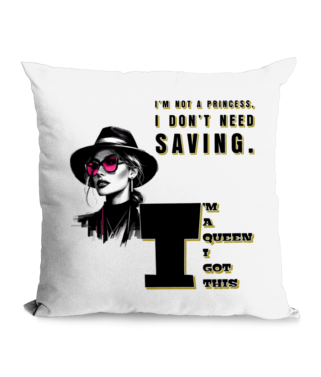 I’M NOT A PRINCESS…- CANVAS CUSHION - Cheeky Wonders