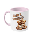 SUPER GRANDAD - 2 COLOUR COFFEE MUG - Cheeky Wonders