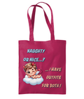 NAUGHTY OR NICE…? - TOTE BAG - Cheeky Wonders