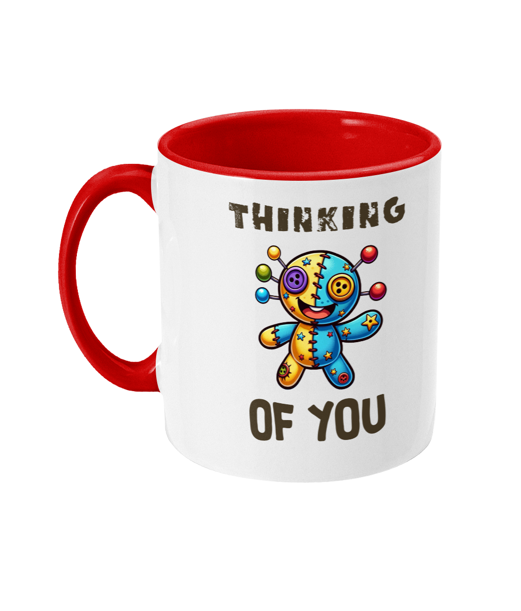 THINKING OF YOU…- 2 COLOUR COFFEE MUG - Cheeky Wonders