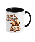 SUPER GRANDAD - 2 COLOUR COFFEE MUG - Cheeky Wonders