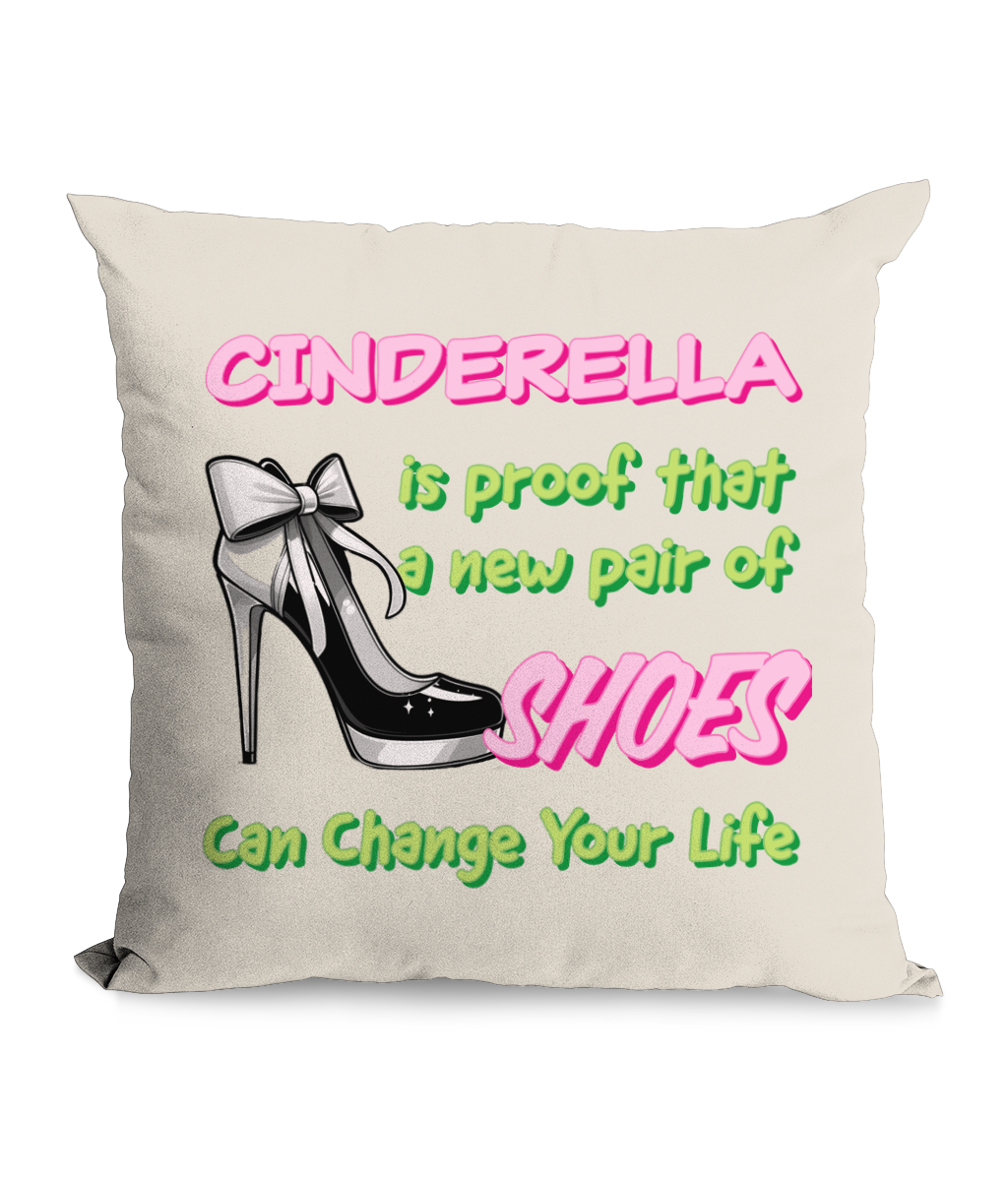 CINDERELLA IS PROOF…- CUSHION WITH POCKET - Cheeky Wonders