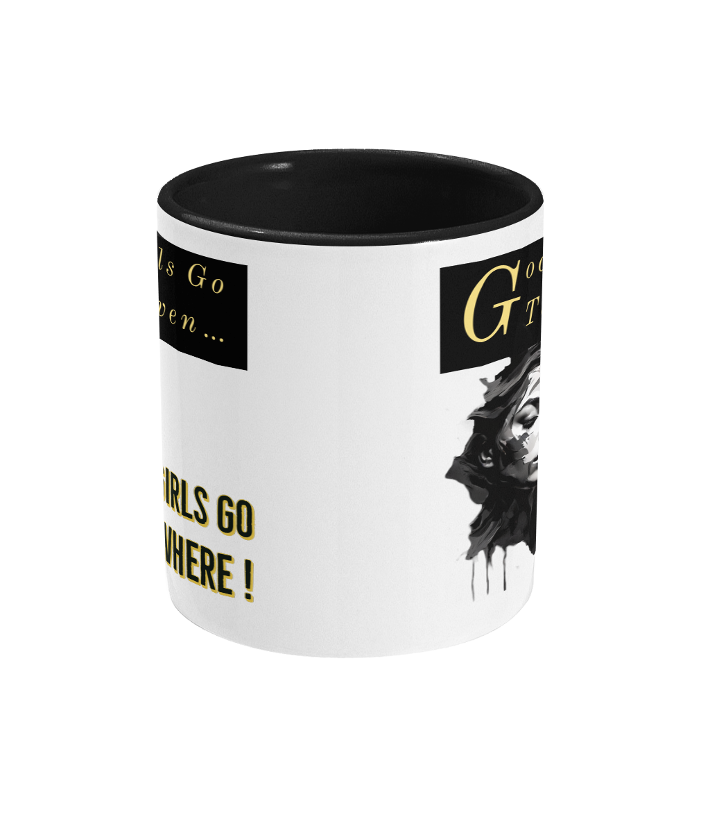 GOOD GIRLS GO TO HEAVEN…- 2 COLOUR COFFEE MUG - Cheeky Wonders