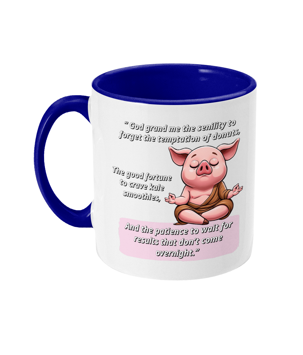 SENILITY PRAYER FOR WEIGHT LOSS - 2 COLOUR COFFEE MUG - Cheeky Wonders