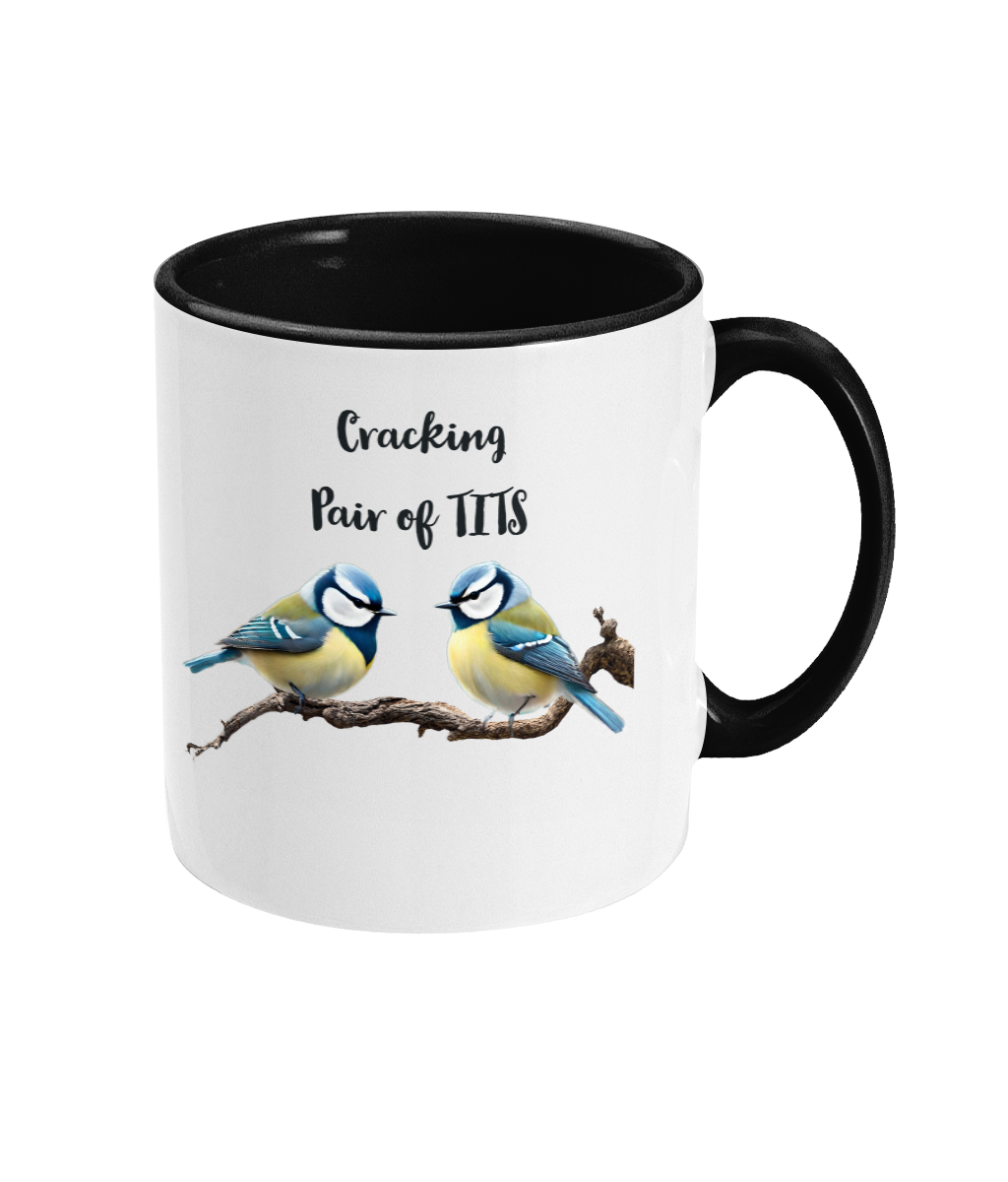 CRACKING PAIR OF TITS..- 2 COLOUR COFFEE MUG – CheekyWonders