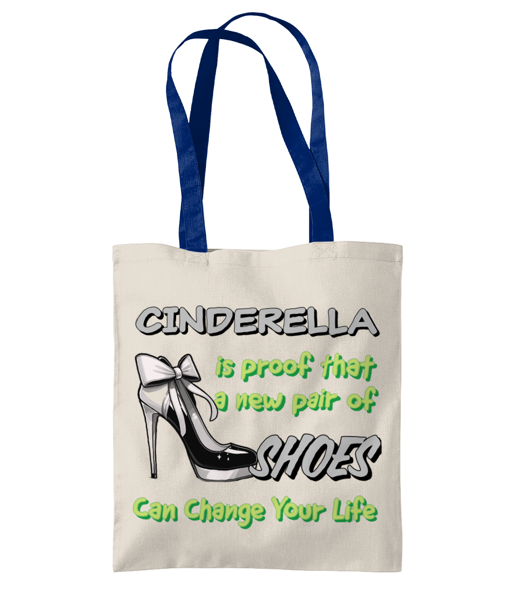 CINDERELLA IS PROOF THAT…- TWO TONE TOTE BAG - Cheeky Wonders