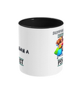 SHOPPING IS CHEAPER THAN …- 2 COLOUR COFFEE MUG - Cheeky Wonders