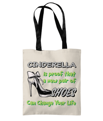 CINDERELLA IS PROOF THAT…- TWO TONE TOTE BAG - Cheeky Wonders