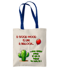 A GOOD MOOD IS LIKE A…- 2 TONE TOTE BAG - Cheeky Wonders