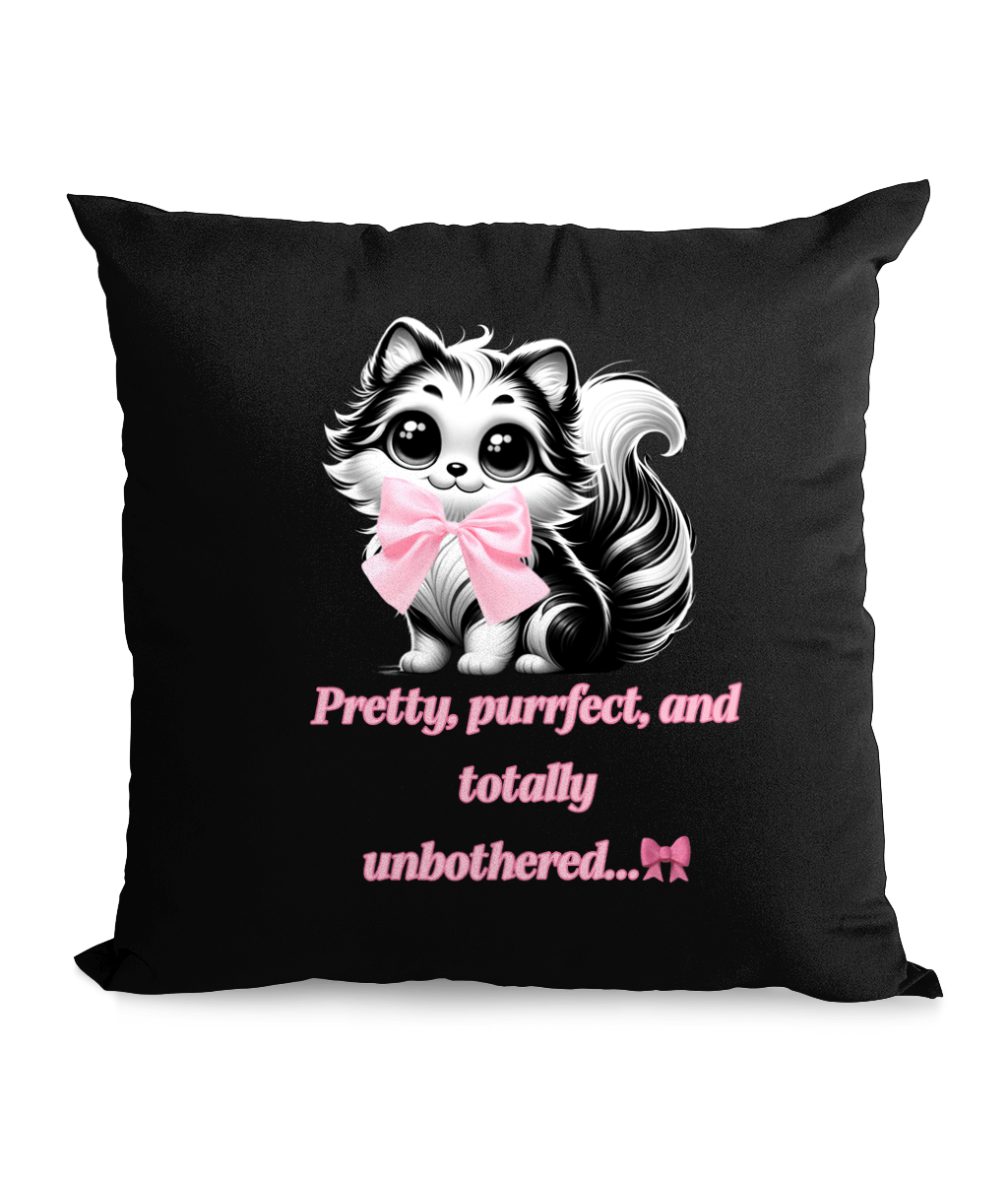 Pretty, Purrfect – Canvas Cushion | Stylish & Cheeky Home Décor | UK