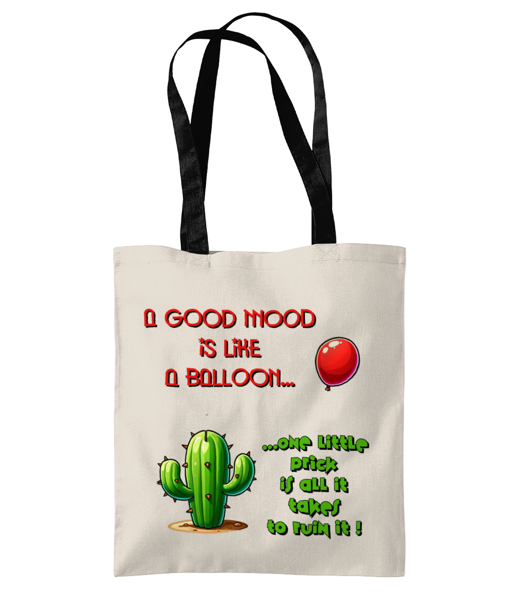 A GOOD MOOD IS LIKE A…- 2 TONE TOTE BAG - Cheeky Wonders